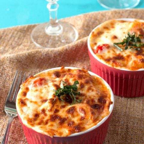 Baked Three Cheese & Tomato Ricotta Gnocchi | cakenknife.com