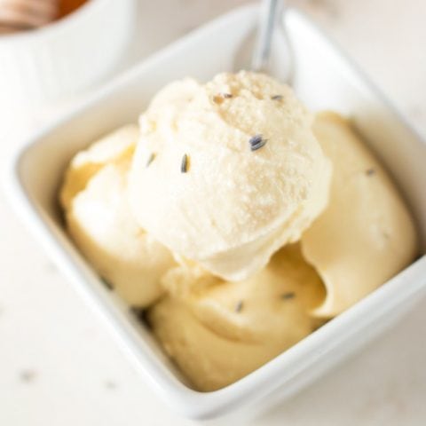 Lavender Honey Ice Cream + the Ultimate Ice Cream Sundae Giveaway! | cakenknife.com