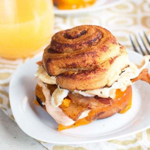 Ultimate Mountain Breakfast Sandwich Recipe | cakenknife.com