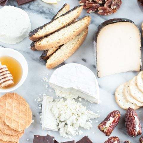 Sweet Goat Cheese Valentine's Day Cheese Board